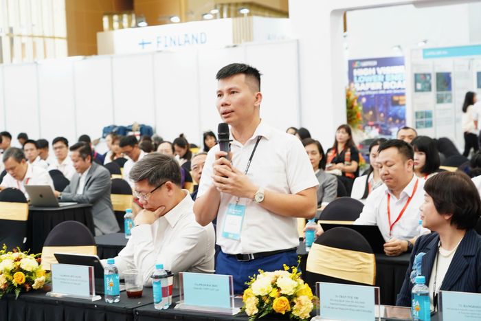  Ông Phạm Đắc Bảo phát biểu tại diễn đàn. Ảnh: MST 