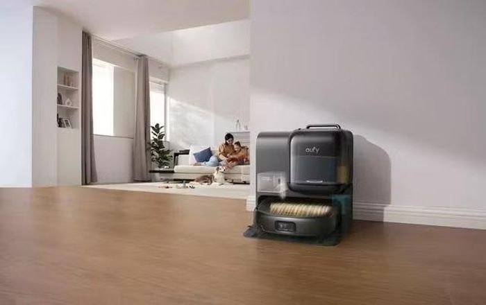 eufy Omni E28 kết hợp robot hút lau và máy làm sạch sâu FlexiOne trong cùng một hệ thống. (Ảnh: eufy)