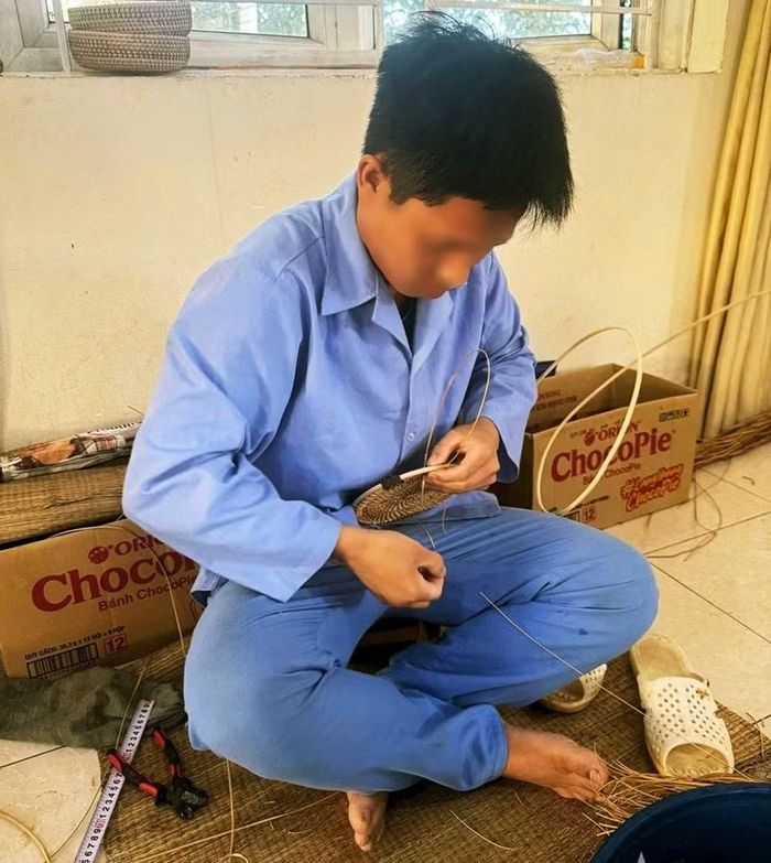 Học viên được đào tạo nghề.