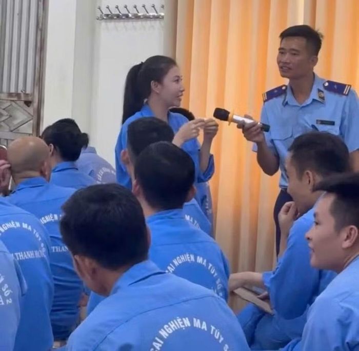 Học viên được giao lưu, học hỏi kỹ năng tái hoà nhập cộng đồng.