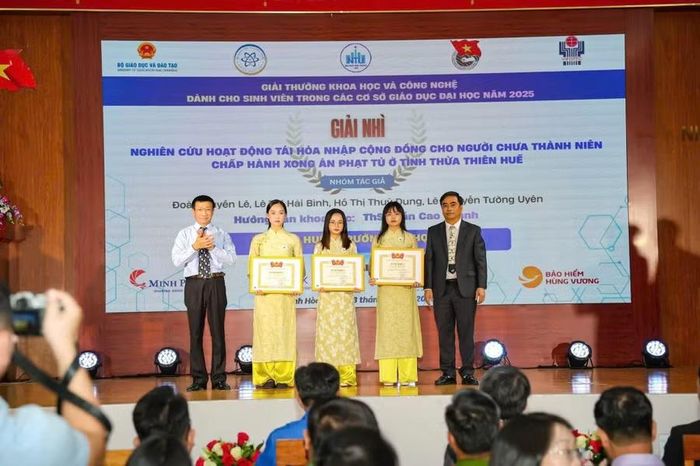 Các giải thưởng cấp Bộ của sinh viên Trường ĐH Luật Huế.