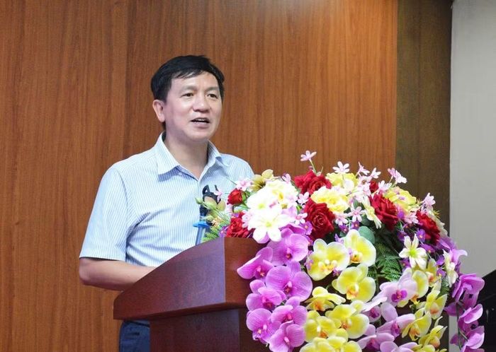 Phó Cục trưởng Cục Quản lý chất lượng Phạm Quốc Khánh phát biểu tại hội thảo.