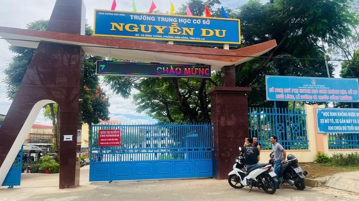 Trường THCS Nguyễn Du. Ảnh Trần Hiền