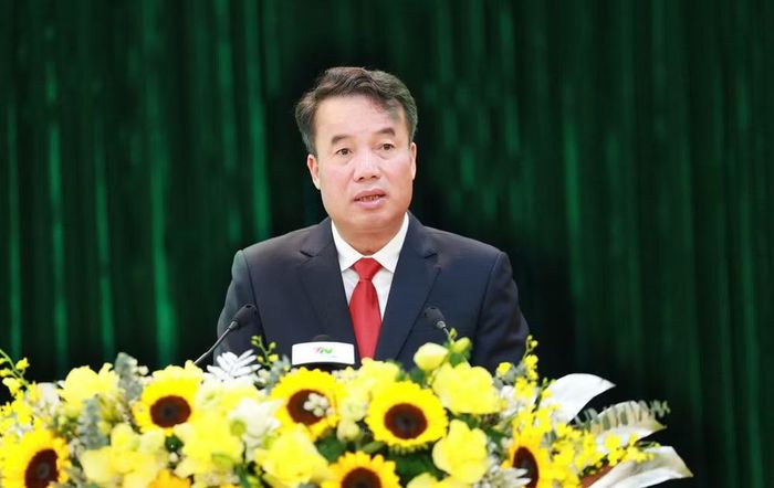 Chủ tịch UBND tỉnh Thái Nguyên Nguyễn Thế Mạnh phát biểu tại chương trình. Ảnh: thainguyen.gov.vn