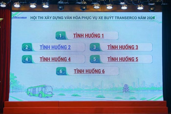 Một phần thi tại Hội thi Xây dựng Văn hoá phục vụ xe buýt Transerco năm 2026.