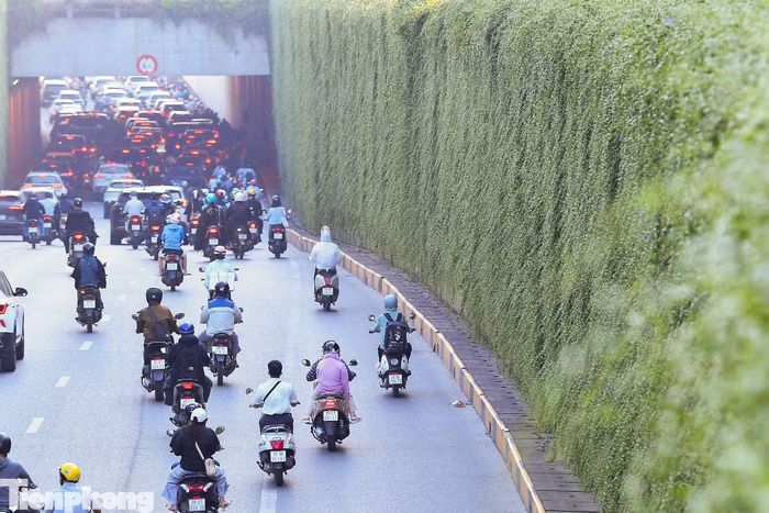 Hầm Trung Hòa đang cho thấy diện mạo sau khi có cây xanh, còn Tố Hữu - Lê Văn Lương và Thanh Xuân vẫn ở trạng thái trước khi thay đổi. Các hạng mục thí điểm được đặt mục tiêu hoàn thành trước ngày 10/10.