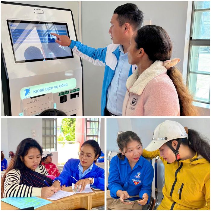  Lực lượng trẻ xã Lạc Dương đang trở thành “cầu nối số” giữa chính quyền và người dân.​ 