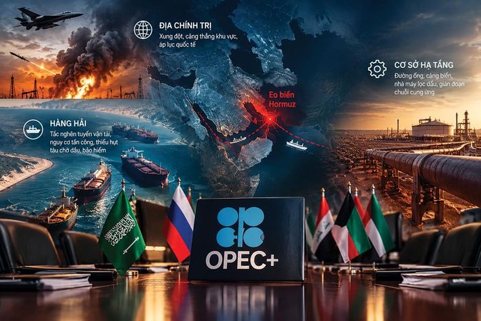 OPEC+ đang phải đối mặt với một trong những tổ hợp rủi ro địa chính trị, hàng hải và cơ sở hạ tầng rất phức tạp