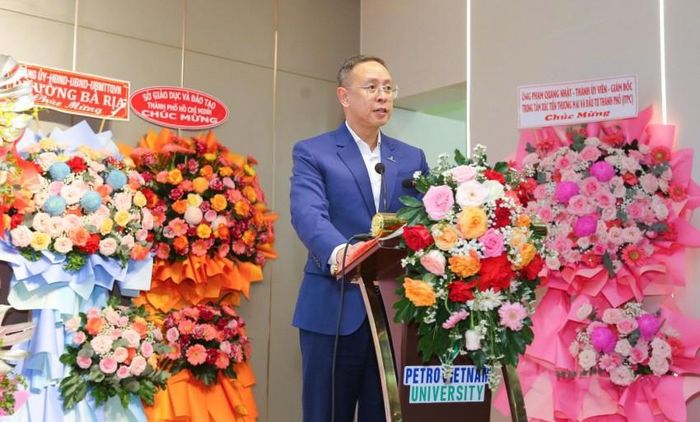 Ông Trần Bình Minh khẳng định vai trò của PVU trong chiến lược cung cấp nguồn nhân lực chất lượng cao cho PETROVIETNAM.
