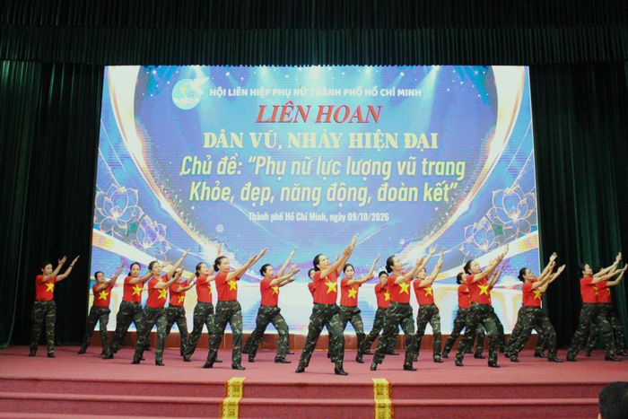 Liên hoan dân vũ, nhảy hiện đại và Hội thao với chủ đề “Phụ nữ lực lượng vũ trang – Khỏe, đẹp, năng động, đoàn kết” lần thứ nhất năm 2026 tại TP Hồ Chí Minh.