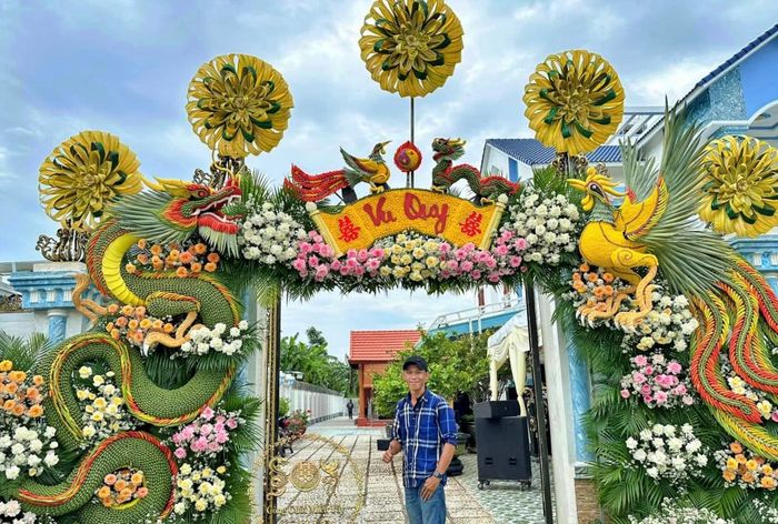 Anh Tâm đến với công việc làm cổng cưới truyền thống một cách tình cờ