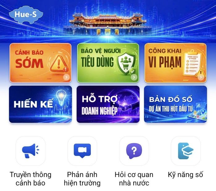 Huế đưa vào khai thác 3 nền tảng số trên ứng dụng Hue-S. 