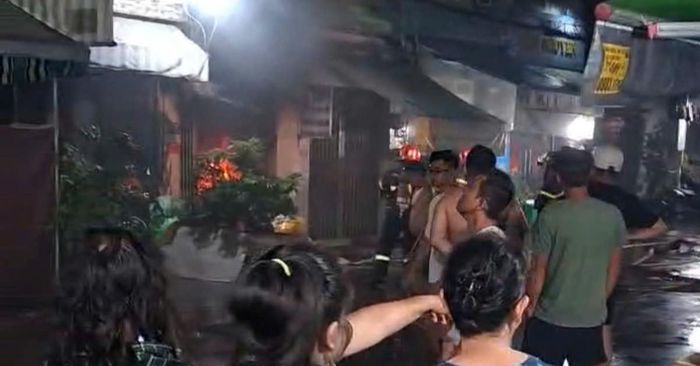Hiện trường vụ cháy. Ảnh: AX