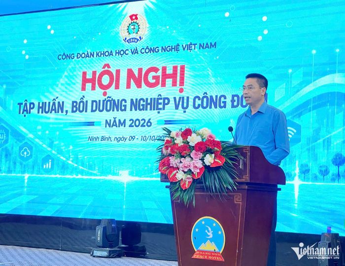 Ông Phạm Quang Hưởng, Phó Chủ tịch Thường trực Công đoàn Khoa học và Công nghệ Việt Nam. Ảnh: Hoàng Hiệp