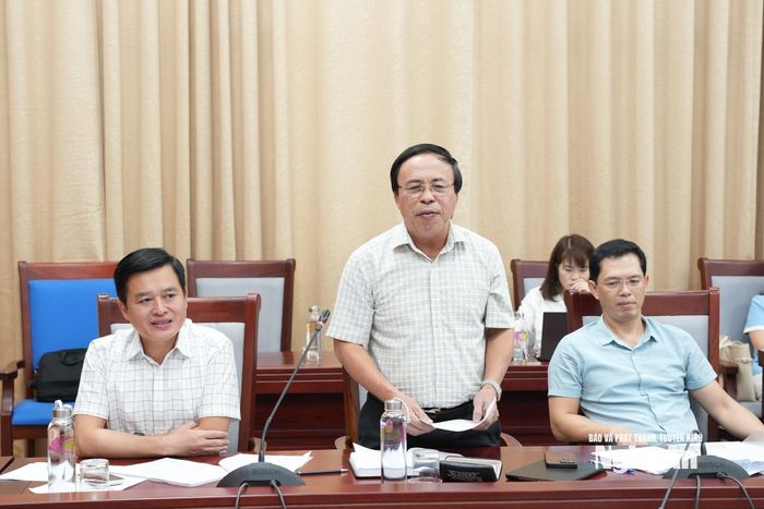 Ông Phạm Văn Hóa - Giám đốc Sở Công Thương phát biểu về việc ký quy chế phối hợp. Ảnh: Nguyễn Toàn
