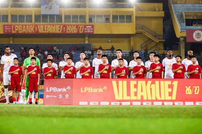 Đội hình ra sân của Hồng Lĩnh Hà Tĩnh. Ảnh: HLHT FC.