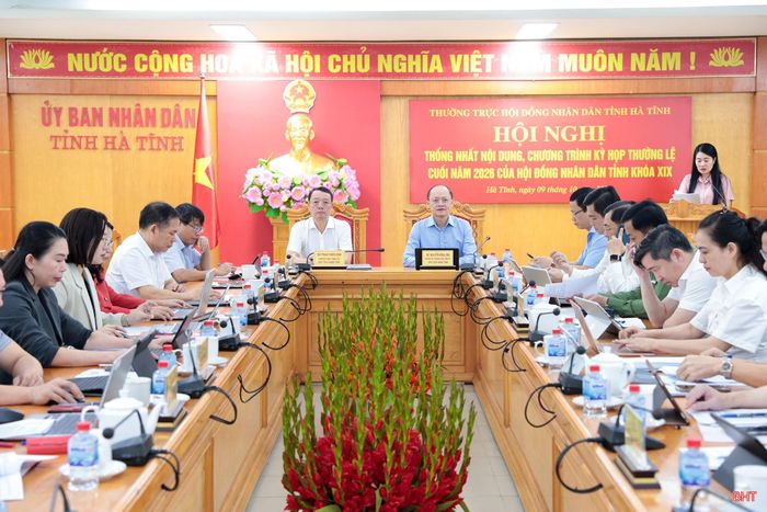 Thường trực HĐND tỉnh tổ chức hội nghị thống nhất nội dung, chương trình Kỳ họp thường lệ cuối năm 2026 của HĐND tỉnh khóa XIX.