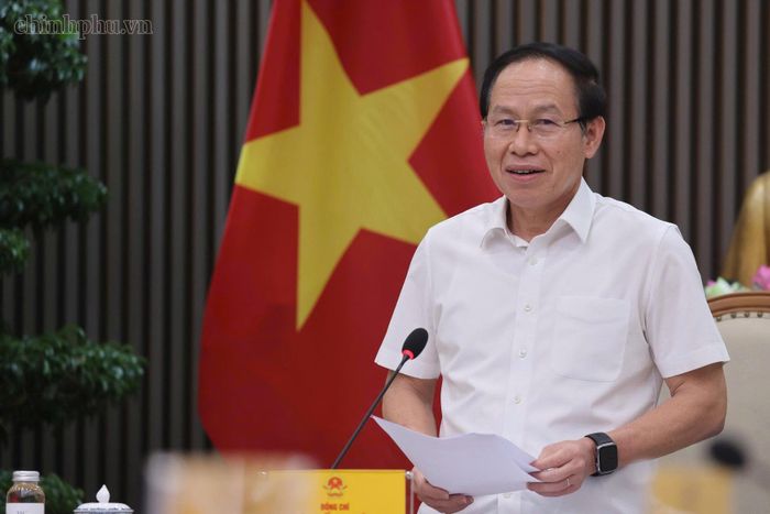 Phó Thủ tướng Chính phủ Lê Tiến Châu chủ trì cuộc làm việc về tiến độ sắp xếp các cơ sở giáo dục mầm non, giáo dục phổ thông - Ảnh: chinhphu.vn/Thu Sa