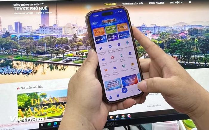Ba nền tảng được tích hợp vào ứng dụng Hue S. (Ảnh: Vietnam+)