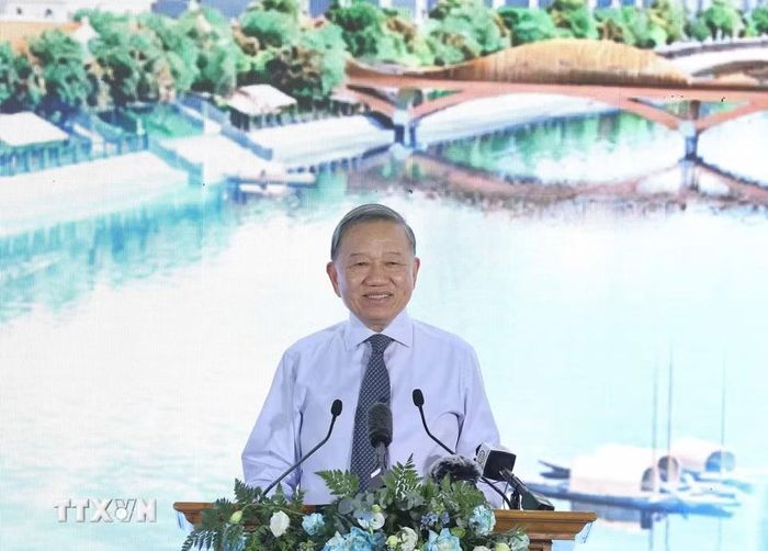 Tổng Bí thư, Chủ tịch nước Tô Lâm phát biểu chỉ đạo. (Ảnh: Thống Nhất/TTXVN)