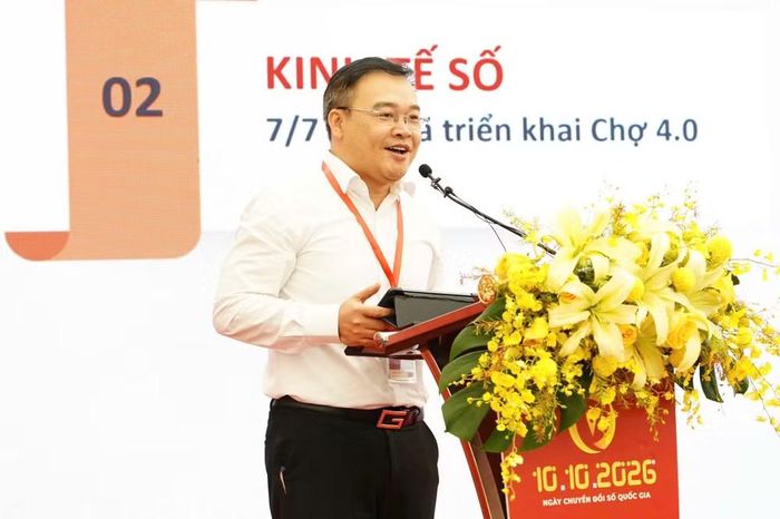 Ông Vũ Xuân Trường - Chủ tịch Uỷ ban Nhân dân phường Việt Hưng, Hà Nội. (Ảnh: Bộ KHCN)