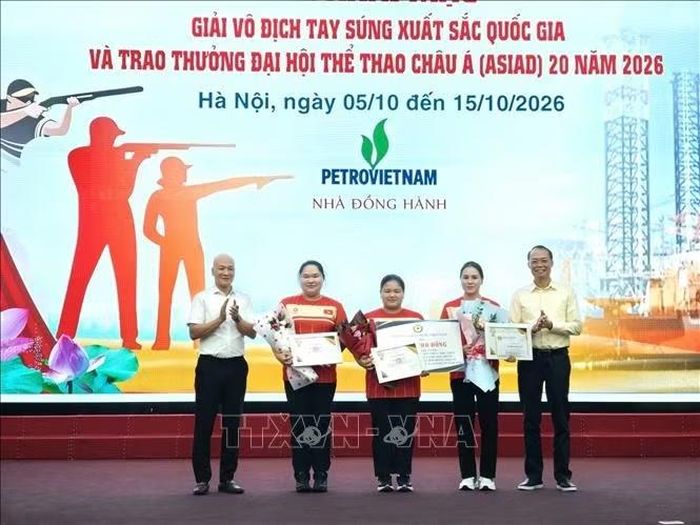 Trao thưởng cho các vận động viên đạt thành tích tại ASIAD 20.