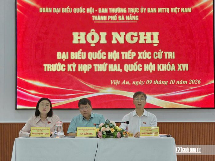 Đoàn đại biểu Quốc hội thành phố Đà Nẵng tiếp xúc cử tri xã Việt An sáng 9/10, trước kỳ họp thứ hai, Quốc hội khóa XVI.