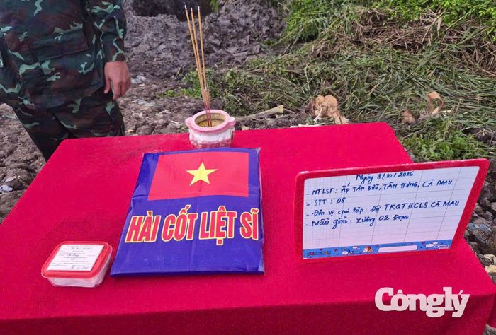Thông tin, di vật và phần hài cốt liệt sĩ được lực lượng chức năng phát hiện tại hiện trường