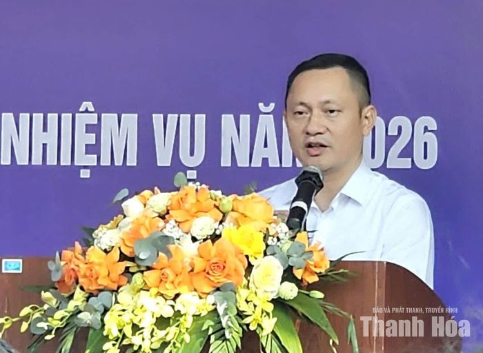 Giám đốc Công ty Điện lực Thanh Hóa Hoàng Hải phát động cao điểm “90 ngày đêm - Đột phá - Về đích”.