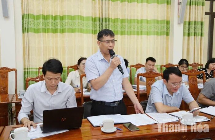 Đại diện Sở Nông nghiệp và Môi trường phát biểu ý kiến.
