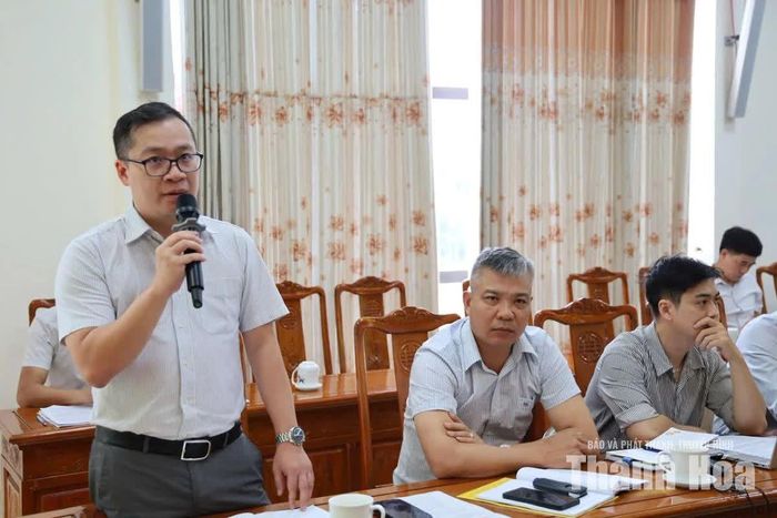 Đại diện đoàn kiểm tra phát biểu ý kiến.