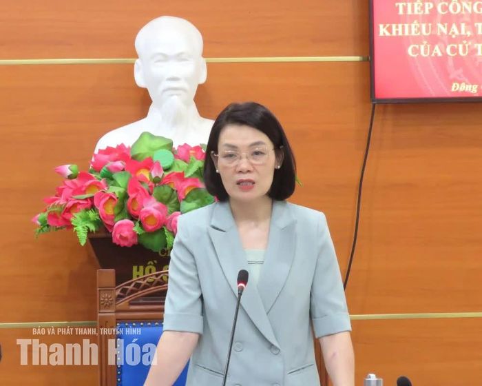 Phó Chủ tịch Thường trực Ủy ban MTTQ tỉnh Đỗ Thị Toán kết luận tại hội nghị.