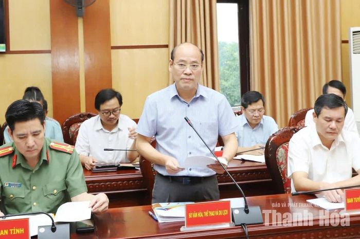 Phó Giám đốc Sở Văn hóa, Thể thao và Du lịch Lê Văn Nam thông tin về Lễ kỷ niệm 140 năm Khởi nghĩa Ba Đình.