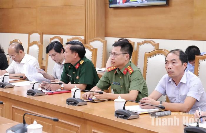 Các đại biểu dự hội nghị tại điểm cầu Thanh Hóa.