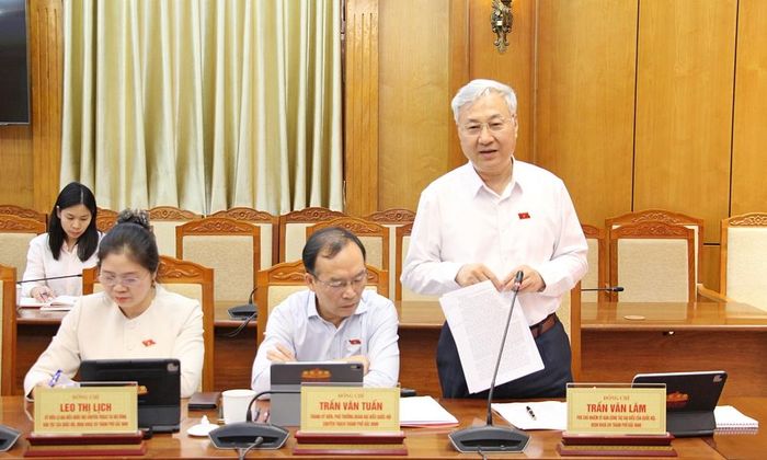  Đại biểu Quốc hội Trần Văn Lâm nêu ý kiến. 