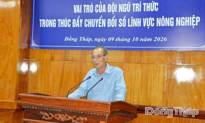 Đồng chí Nguyễn Thanh Hiền chia sẻ tại hội thảo