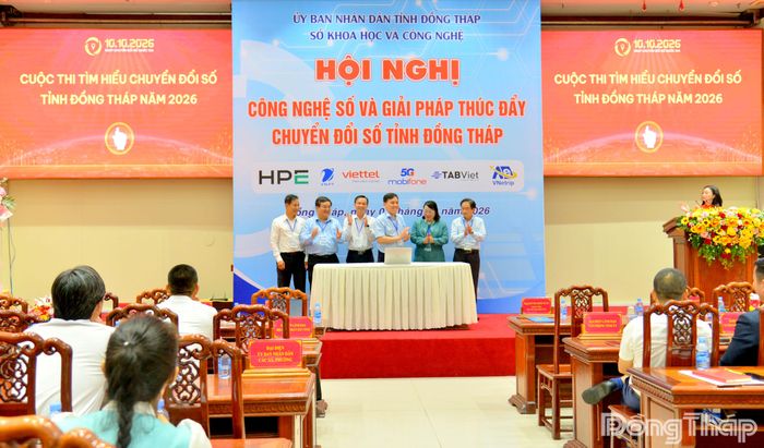 Ban Tổ chức phát động Cuộc thi tìm hiểu chuyển đổi số tỉnh Đồng Tháp năm 2026.