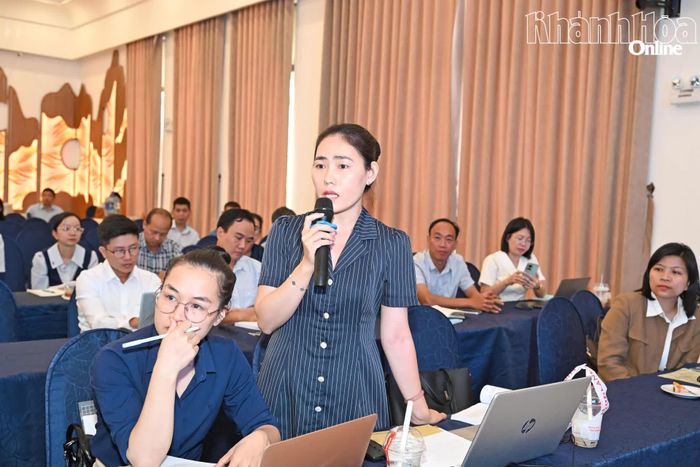 Đại biểu trao đổi về một số vướng mắc.
