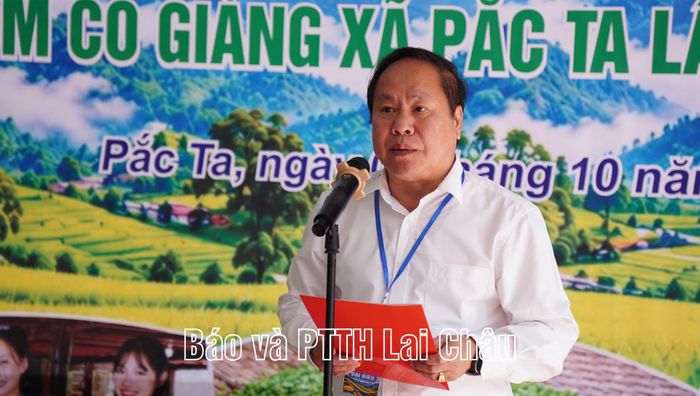 Đồng chí Tống Thanh Hải – Ủy viên Ban Thường vụ Tỉnh ủy, Phó Chủ tịch Thường trực UBND tỉnh phát biểu tại lễ khai mạc.