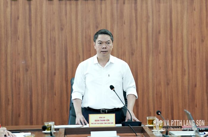 Đồng chí Đoàn Thanh Sơn, Phó Chủ tịch UBND tỉnh phát biểu chỉ đạo tại buổi kiểm tra