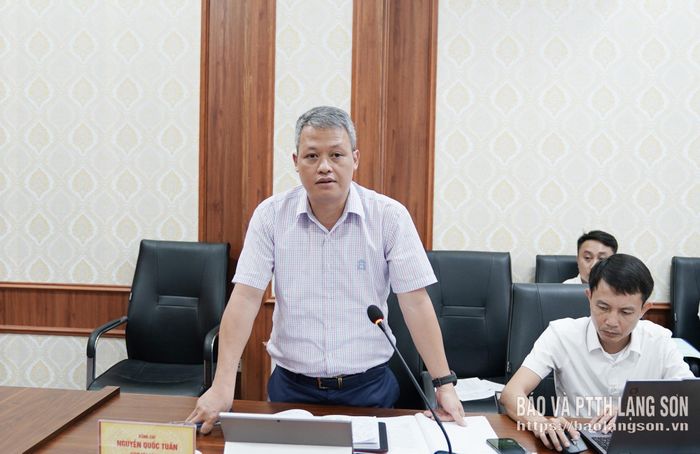 Lãnh đạo Công ty Than Na Dương báo cáo tiến độ thực hiện dự án
