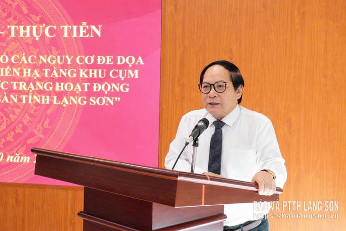 Đại diện Viện An ninh phi truyền thống phát biểu tại hội thảo