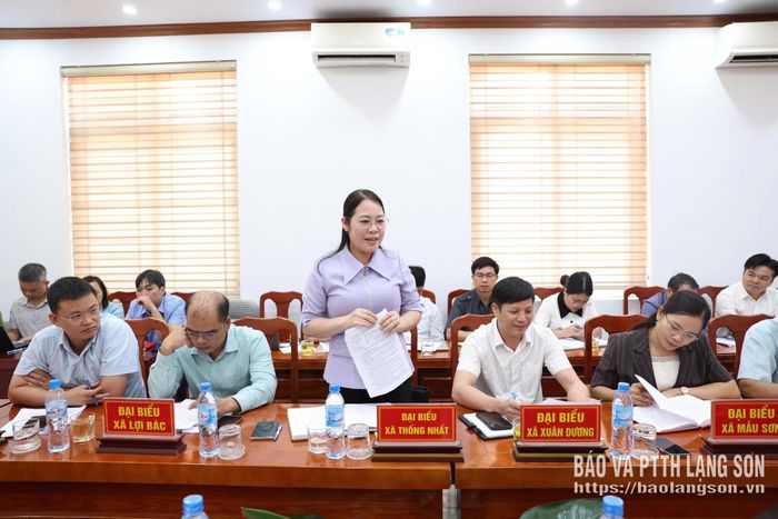 Lãnh đạo xã Thống Nhất nêu ý kiến tại buổi kiểm tra