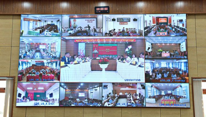 Hội đồng NVQS tỉnh Lâm Đồng đã triển khai công tác tuyển quân năm 2027 và kết nối trực tuyến tới 124 Hội đồng nghĩa vụ quân sự các xã, phường