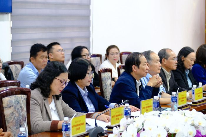 Đại diện lãnh đạo các quỹ tín dụng Nhân dân trên địa bàn tỉnh Lâm Đồng tham dự hội nghị