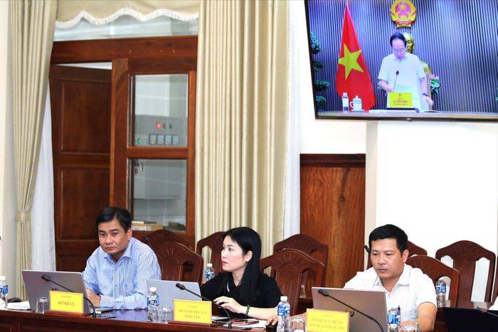 Lãnh đạo các sở, ngành dự hội nghị tại điểm cầu Lâm Đồng
