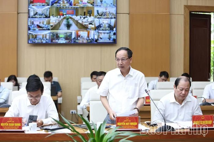 Lãnh đạo Sở Nông nghiệp và Môi trường phát biểu tại hội nghị.