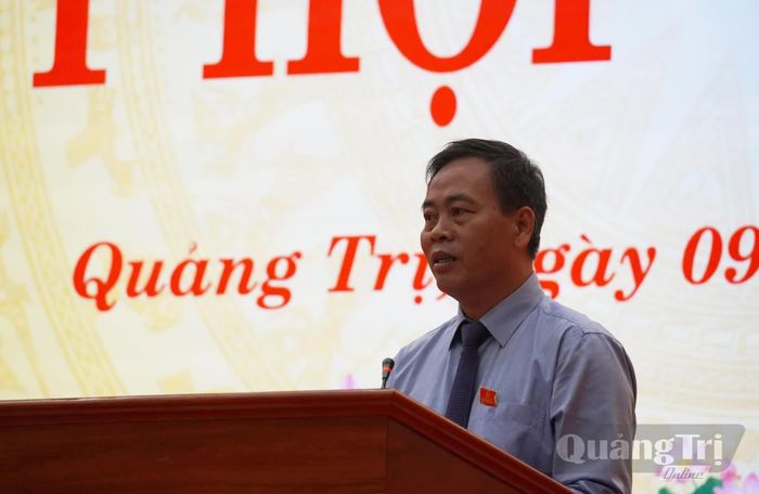Đồng chí Nguyễn Đăng Quang, Chủ tịch HĐND tỉnh phát biểu bế mạc kỳ họp - Ảnh: X.P