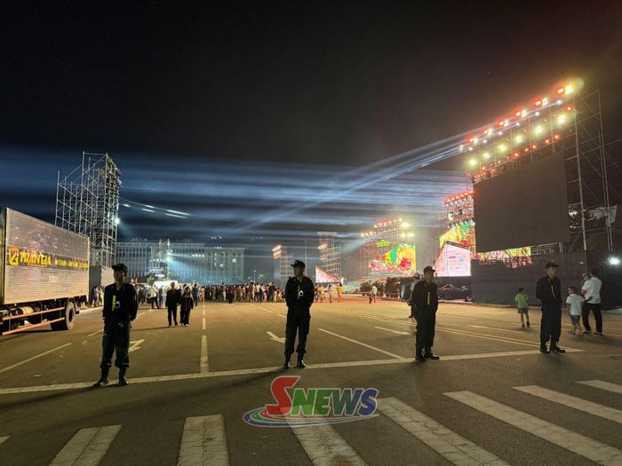Lực lượng công an đảm bảo ANTT tổng duyệt Chương trình khai mạc Lễ hội Cà phê Sơn La lần thứ hai năm 2026.