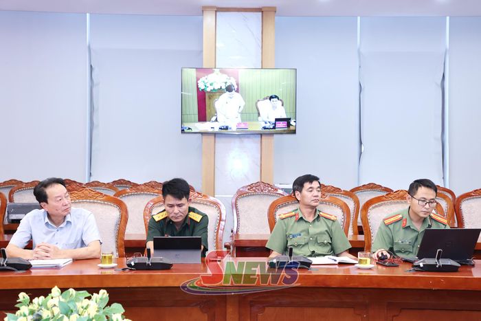 Các đại biểu dự họp tại điểm cầu Sơn La.